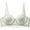 Reino Secreto del Jardín ~ Encaje Jacquard de Puro Deseo Francés Ropa Interior Sexy para Mujer Ultra-delgada Pecho Grande Pequeño Sujetador Anti-flacidez