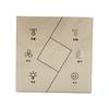 Panel de Vidrio Templado Tipo 86 Interruptor Táctil Alta Transparencia Resistente a Altas Temperaturas Electrodoméstico Inteligente para el Hogar Panel de Vidrio Impreso con Seda Personalización