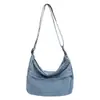 Bolso Cruzado Casual de Mezclilla Cuadrado Pequeño para Mujer Otoño 2025 Nuevo Bolso de Hombro Cruzado Casual de Gama Alta Retro