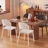 Silla de Comedor de Plástico Engrosado para Uso Doméstico, Silla Taburete Hueca de Concha Moderna Minimalista de Moda para Restaurante Comercial