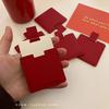 Espelho de Maquiagem Aço Inoxidável Espelho de Maquiagem Portátil Produto Novo Ano Novo Vermelho ~ Simples de Mão Mini Espelho