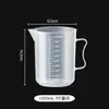 Taza medidora engrosada Herramientas para tienda de té de leche Grado alimenticio Hogar PP Plástico transparente Comercial Gran capacidad Taza medidora con escala