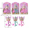 Boneca Barbie Vestir de Fada das Flores para Crianças Sereia Princesa Menina Brinquedo Boneca Anjo Menina Figura