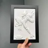 Demon Slayer: Kimetsu No Yaiba Kamado Tanjiro Gesso Estéreo 3D Pintura Pendurada Feita à Mão Moldura de Foto Enfeites Anime Presente de Aniversário