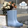 Nuevas botas de lluvia estilo japonés hasta la pantorrilla para mujer, color liso, diseño simple, antideslizantes, impermeables, adecuadas para actividades al aire libre, pesca y trabajo