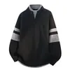 2026 Nuevo Suéter de Punto Cruzado Otoño/Invierno para Hombre Falso Dos Piezas Cuello Redondo Prendas de Punto Talla Grande Bloque de Color Casual Camisa Base