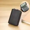 Escova Antifurto Masculino Organ Pequeno Porta Cartões Grande Capacidade Estojo para Cartões de Crédito Porta Cartões Antimagnético Multicartões Feminino Carteira de Motorista