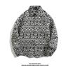 Camisa de Manga Larga Vintage Estilo Barroco Japonés Retro Étnico Tejido y Bordado para Hombre Holgada Otoño e Invierno Abrigo para Pareja Primavera y Otoño