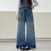 Pantalones para Niñas Otoño 2026 Nueva Moda Jeans Anchos para Niños Mayores, Pantalones Largos Casuales Modernos