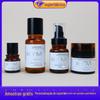 Frasco de creme a vácuo marrom 50G Frasco de loção de plástico PET Frasco de tônico 160ml Frasco de conjunto de cosméticos para beleza médica