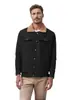 [En Stock para Entrega Rápida] Chaqueta de Hombre Otoño e Invierno Transfronteriza con Forro Polar Algodón Ropa de Trabajo Chaqueta Casual Chaqueta de Hombre Negra