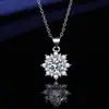 Transmisión en Vivo de Douyin Más Vendido Conjunto de Tres Piezas Girasol de Dos Quilates, Anillo de Lujo Incrustado con Diamantes, Collar, Pendientes, Accesorios de Moda
