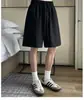 Shorts Casuais Largos Masculinos Estilo Americano Tendência Marca Nova Verão 2026, Roupa Masculina Plus Size, Shorts Finos de Linho Sintético para Homens