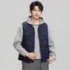 Jaqueta Leve de Penas Masculina Jaqueta Portátil Linha Prensada Curva 2025 Inverno Novo Jaqueta com Forro de Penas de Pato Branco 90