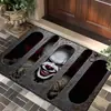 Tapetes de Chão para Halloween Transfronteiriços Amazon Temu para Entrada de Casa Resistentes ao Desgaste Clown Visual 3D Tapetes de Porta Agora Disponíveis para Atacado