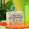 Nueva Bolsa Tote de Fieltro de Dibujos Animados Regalo de Cumpleaños de Alto Valor Bolsa de Regalo de Fieltro Evento Festivo Favor de Fiesta de Fieltro