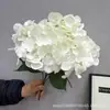 Flores Artificiales, Ramo de Hortensias de 5 Cabezas, Verano Interminable, 27 Piezas, Materiales Florales para Decoración de Bodas y Hogar, Flores de Cinco Cabezas