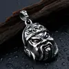 Xizang dios estilo étnico joyería al por mayor personalidad de moda dominante hombres colgante Guan Gong acero de titanio joyería de moda