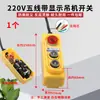 Interruptor Botão de Controle de Guindaste Elétrico de Guincho Miniatura Monofásico 220v Máquina de Elevação Guindaste Alavanca de Controle Cima Baixo