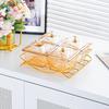 Prato de Frutas Transfronteiriço Sala de Estar Casa Mesa de Chá Café Lanches Frutas Secas Nozes Doces Prato de Lanche Caixa de Armazenamento de Lanches Compartimentos