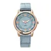 Relógio de Pulso Feminino Moda Comércio Exterior Couro de Crocodilo Sombra Interna Mostrador Digital Liga Metálica Relógio Feminino Relógio de Quartzo