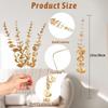 Eucalipto Dorado Transfronterizo Hojas de Eucalipto Artificial Eucalipto Individual 38cm Decorativo Boda Hojas Verdes Falsas Flores Falsas para el Hogar