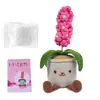 Paquete de Materiales de Ganchillo Más Vendidos Transfronterizos Lana Flores en Maceta Hechas a Mano Adornos DIY Regalos Navideños Tejer Tejido a Mano