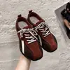 Nuevas zapatillas de estilo alemán con bloques de color, casuales y versátiles, zapatillas retro con cordones para mujer 2026, con estilo Forrest Gump