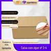 Caixa de Papelão com Fechamento Zíper nº 3-4, Sem Fita Adesiva, Abre-Fácil (rasgável), Sem Impressão, Em Estoque, Personalizável, Alta Resistência K3K para Entrega Expressa