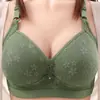Sutiã feminino transfronteiriço novo plus size, sem aro, confortável, respirável e com suporte, com design de bojo fino, liso e não magnético, perfeito para figuras mais cheias.