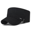 Sombrero para Hombre Primavera y Otoño Visera Curva Cosido a Mano Logotipo Metálico Gorra Plana para Papá de Mediana Edad Protección Solar para Exteriores Gorra Casual