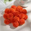 T 4.5cm Flores Artificiales de Hortensia y Crisantemo DIY Pasador Bola de Flores Crisantemo Decoración de Boda Accesorios para Sombrero de Paja Mochila