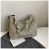Bolso Grande de Estilo Coreano para Mujer 2026 Nueva Moda Bolso de Hombro para Viajes Diarios Versátil Estilo Universitario Bolso de Lona a Cuadros