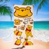 Toalla de Playa de Dibujos Animados de Winnie the Pooh para Nadar en el Mar, Toalla de Baño de Dibujos Animados de Secado Rápido y Absorbente, Linda y Personalizada Especial para Bañarse