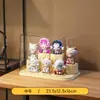 Soporte de exhibición para figuras hecho a mano, vitrina acrílica transparente y a prueba de polvo para figuras, bloques de construcción y exhibición de escritorio, tamaño grande