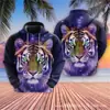 Moletom Masculino com Estampa de Tigre de Bengala Impressão 3D Moda Harajuku Moletom de Animal Meninos Pulôver Esportivo