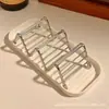 Jabonera de acero inoxidable, caja de jabón simple, soporte de jabón para baño, caja escurridora de jabón para el hogar, escurridor de jabón creativo
