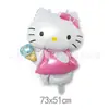 Nuevo Globo de Papel de Aluminio de Gato Forma de Dibujo Animado Gato Kt Globo de Papel de Aluminio Decoración de Fiesta de Cumpleaños para Niña Bebé