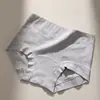 Calzoncillos tipo bóxer para mujer de algodón puro, cintura media-alta, 10A antibacterianos, entrepierna extendida, sin costuras, transpirables, talla grande