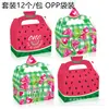 Dd247 Fruta Sandía One-In-A-Melon Fiesta Regalo Dulce Caja de Cartón Blanca Forma 3D Portátil Caja de Papel