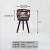 Maceta creativa tejida a mano, maceta nórdica, soporte para plantas estilo ins, soporte decorativo para macetas de interior, soporte de madera para plantas de balcón