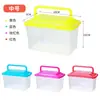 Pequeno aquário hamster caixa de transporte doméstico transparente bolsa gaiola caixa inquebrável tartaruga pequena bolsa caixa