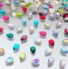 Rápido Venta 3*5mm Fondo Plano Gota de Agua Brillante Decoración de Uñas Pedrería Cristal de Cristal Accesorios para Uñas Decoración de Uñas Portátil Venta al por Mayor