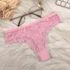 Ropa interior de encaje de malla sexy ambigua y nueva, hueca, para mujer, calzones puros sin costuras, transpirables, de cintura media para dama