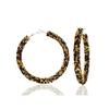 Amazon Fashion Brincos de Diamante Simples All-match Simples Frio Geométrico Círculo Brincos de Argola Jóias