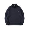 Moletom com Zíper Meio Zíper e Colarinho de Lã Japonês para Homens Dengjue Forrado com Fleece Quente Outono e Inverno Casaco Masculino Top