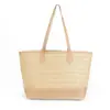 Bolso Tejido de Paja para Mujer 2025 Nuevo Versátil Simple Bolso de Hombro Bolso Tote de Gran Capacidad Bolso Tejido Bolso de Playa Portátil