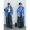 Elegante para o Trabalho! [Antirrugas] Calça de Alfaiataria Casual Versátil com Múltiplos Painéis Tridimensionais, Calça de Cintura Alta Wide Leg Comprimento Total para Mulheres