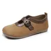 Zapatos de Mujer Coreanos Nuevos Elegantes Versátiles de Primavera y Otoño, Zapatos de Tela del Viejo Pekín, Zapatos Mary Jane de Moda, Zapatos Birkenstock Retro al por Mayor