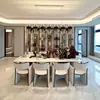 Decoraciones de pared de arenisca blanca y mármol para el vestíbulo, baldosas de suelo para villas personalizadas, cortes para mesas de comedor de sala de estar y paredes de fondo de baño